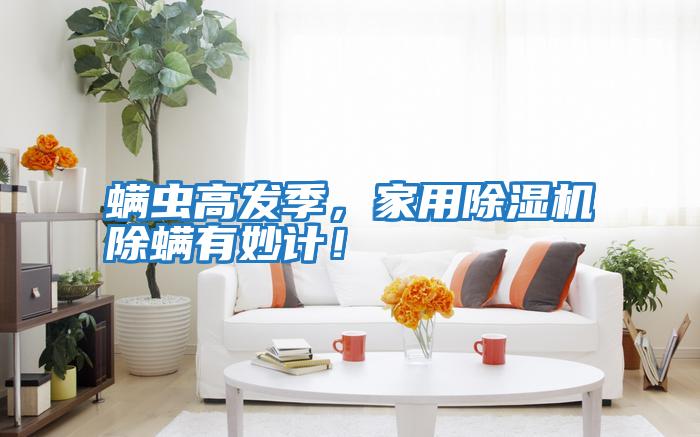 螨蟲高發季，家用除濕機除螨有妙計！