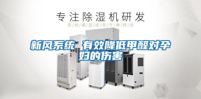 新風系統(tǒng) 有效降低甲醛對孕婦的傷害
