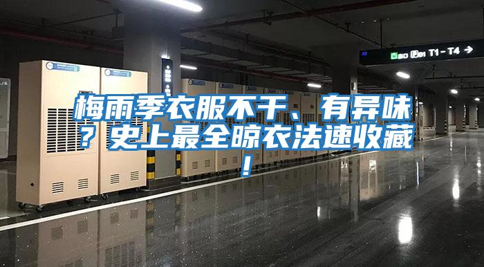 梅雨季衣服不干、有異味？史上最全晾衣法速收藏！
