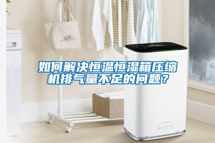 如何解決恒溫恒濕箱壓縮機排氣量不足的問題？