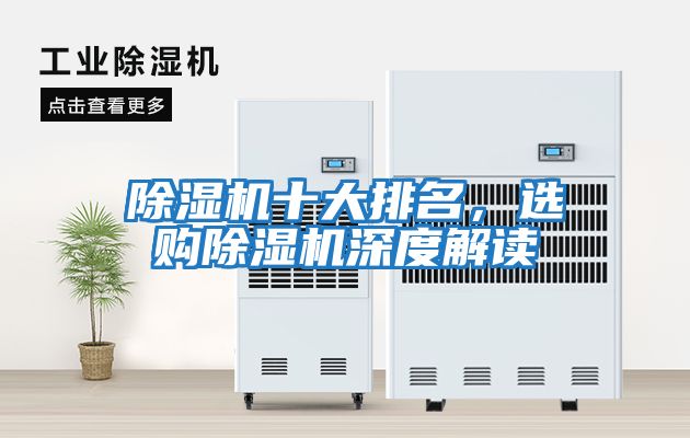 除濕機十大排名，選購除濕機深度解讀