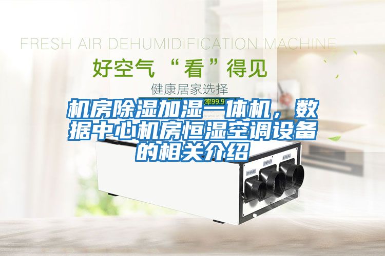 機房除濕加濕一體機，數據中心機房恒濕空調設備的相關介紹