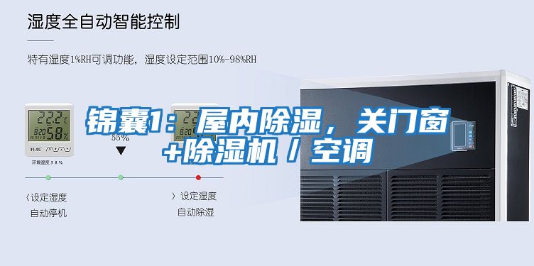 錦囊1：屋內(nèi)除濕，關(guān)門窗+除濕機／空調(diào)