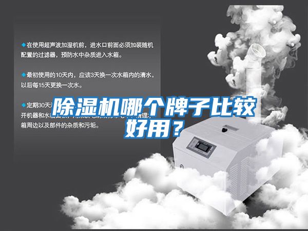 除濕機哪個牌子比較好用？