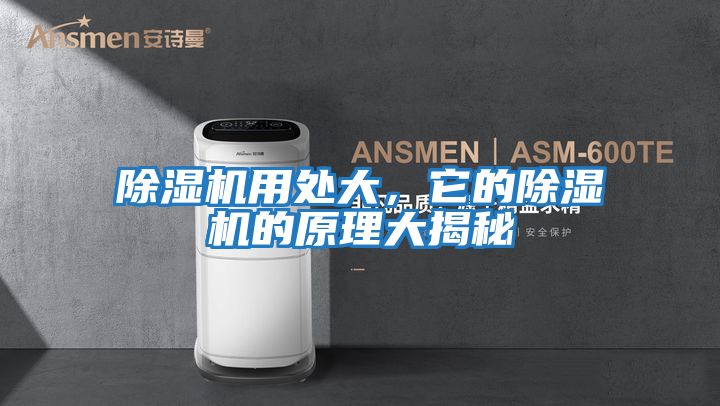 除濕機用處大，它的除濕機的原理大揭秘