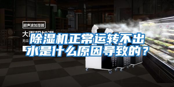 除濕機正常運轉不出水是什么原因導致的？